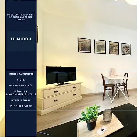 Le Midou - Central - Calme - Vue Sur Riviere - Fibre Mont-de-Marsan Exterior foto