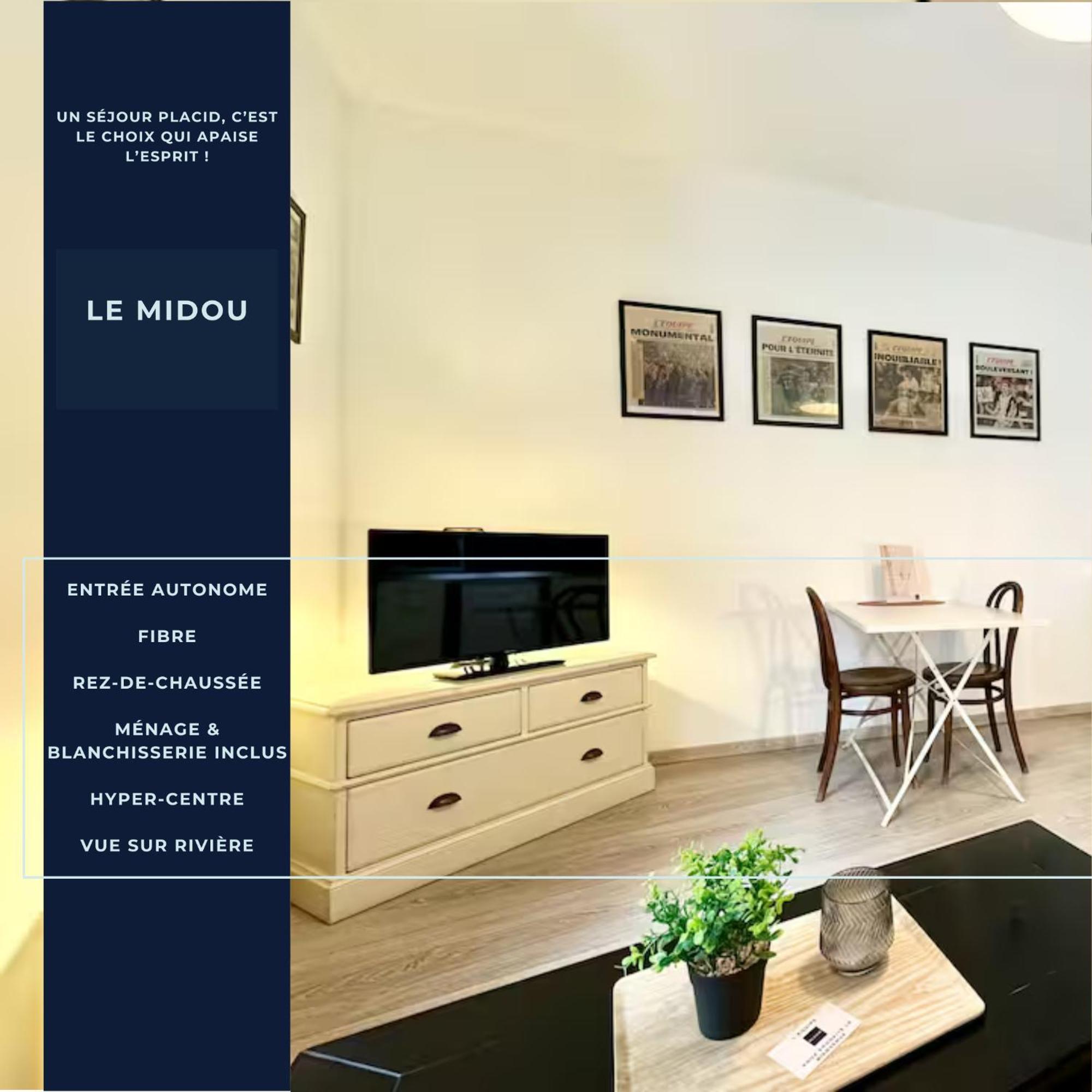 Le Midou - - Calme - Vue Sur Riviere - Fibre Apartment Mont-de-Marsan